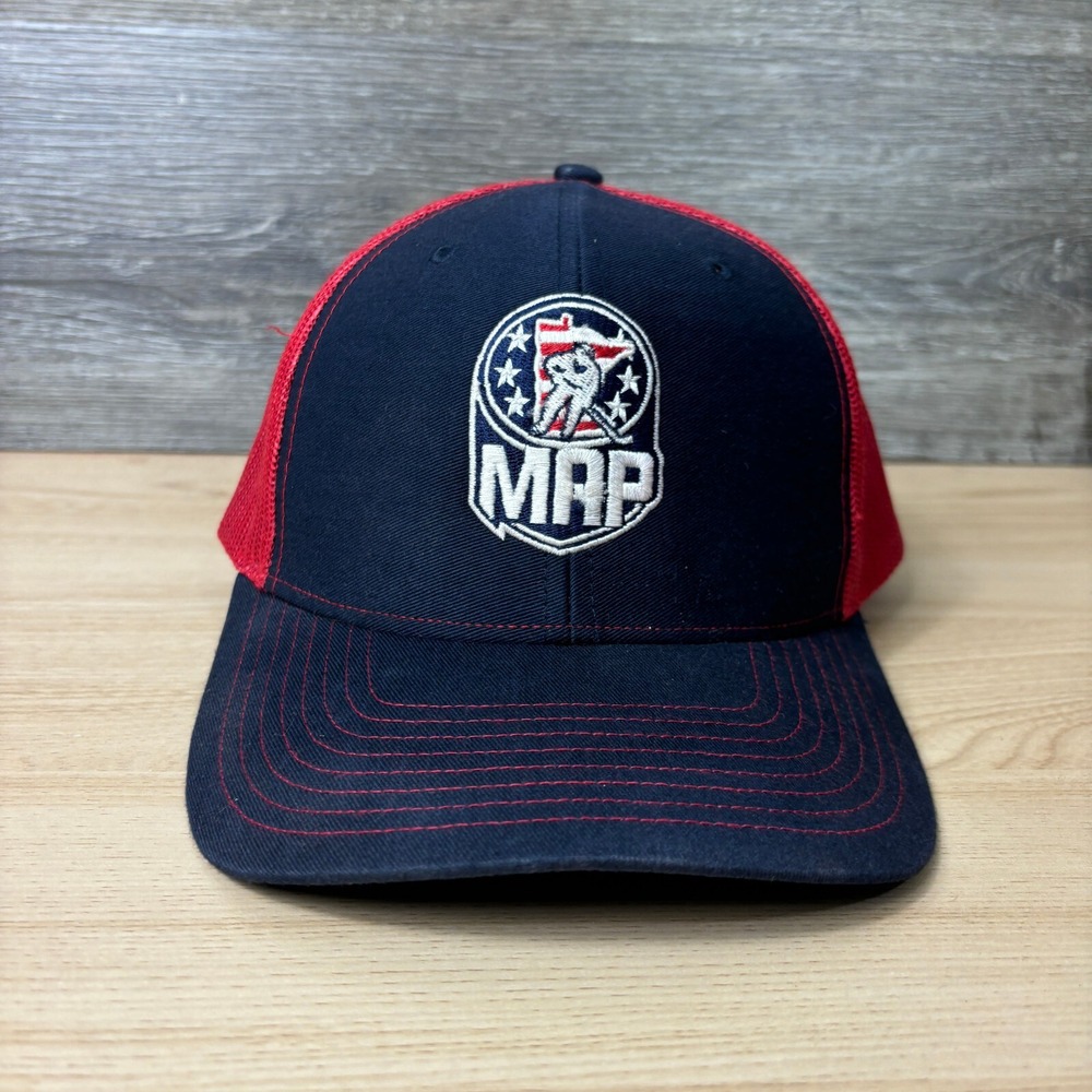Minnesota Advancement Program Hat Cap Snapback Blue Hockey Logo Adjustable